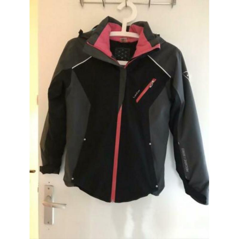 Snowboard skijas winterjas zwart roze 146 decathlon Wedze