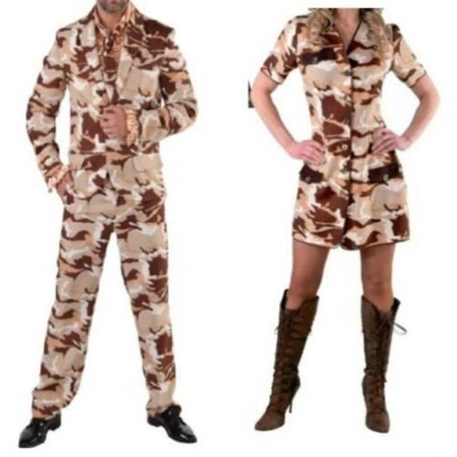 Mooie LEGER/ARMY/DESERT STORM set (Man & Vrouw)