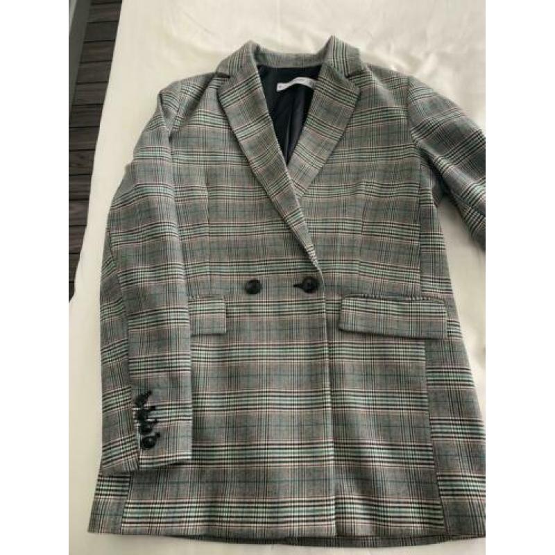 Blazer ruit Mango maat S zgan