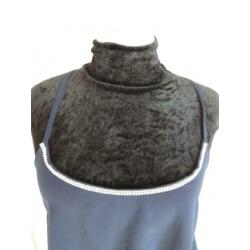 36/Leuke voile top met strass steentjes