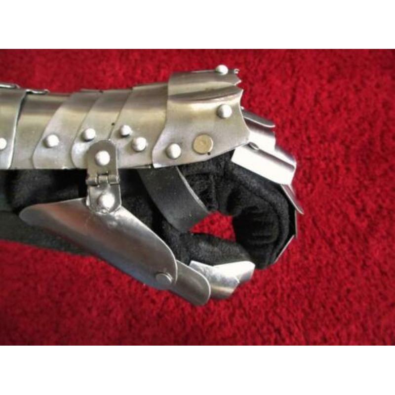 Pantserhandschoenen, gauntlets, LARP, reenactment, ridder