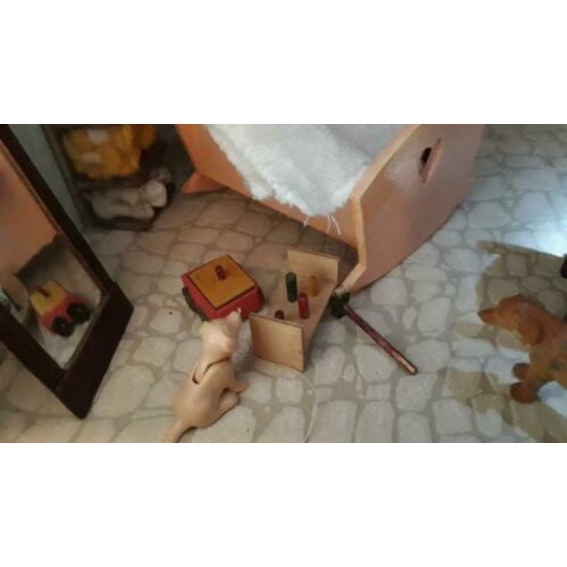 stoffenwinkeltje in naaimachinedoos,