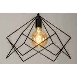 hanglamp 44cm zwart salon tafel eettafel slaapkamer bed lamp