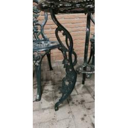 Bistro Set - metaal - tuintafel met twee tuinstoelen
