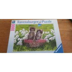 Nieuwe Ravensburger puzzel "Picknick in de wei" 1000 stuks