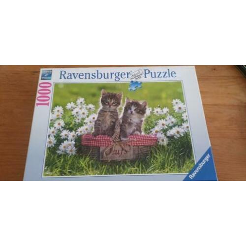 Nieuwe Ravensburger puzzel "Picknick in de wei" 1000 stuks