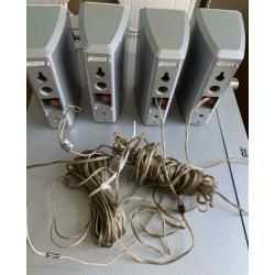 4 stuks - Boxen / speakers / luidsprekers/ JVC