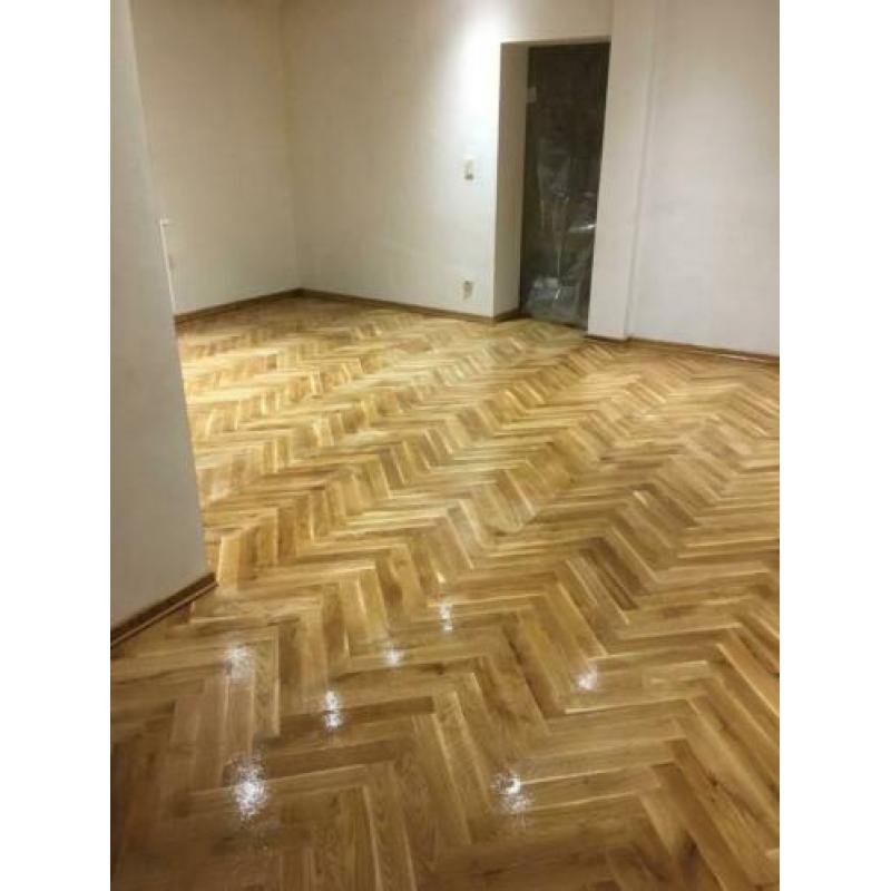 15x70x420mm Massief Eiken parket 100m2 visgraat Rustiek