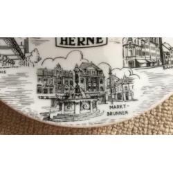 Wanne - Eickel Herne // wandbord diam. 19 cm