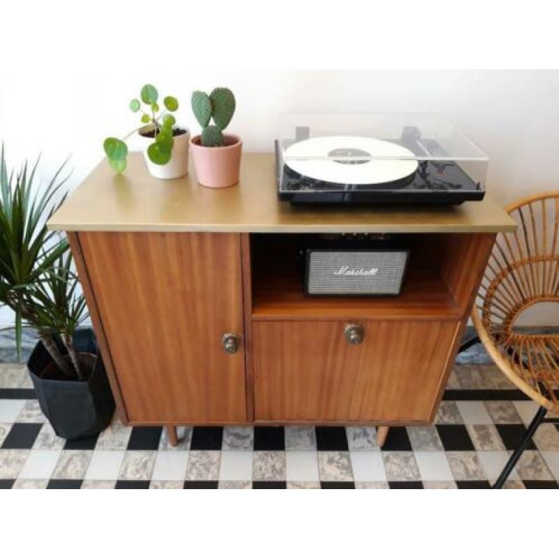 Vintage retro kast / dressoir / platenspeler meubel