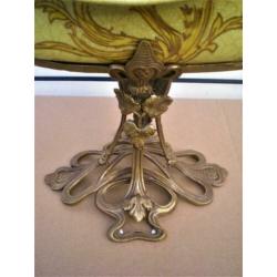 Prachtige art Nouveau schaal op voet