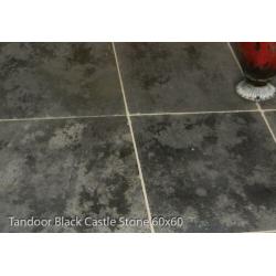 DALLEN Castle Stone Black leisteen 60x60 cm antiek verouderd