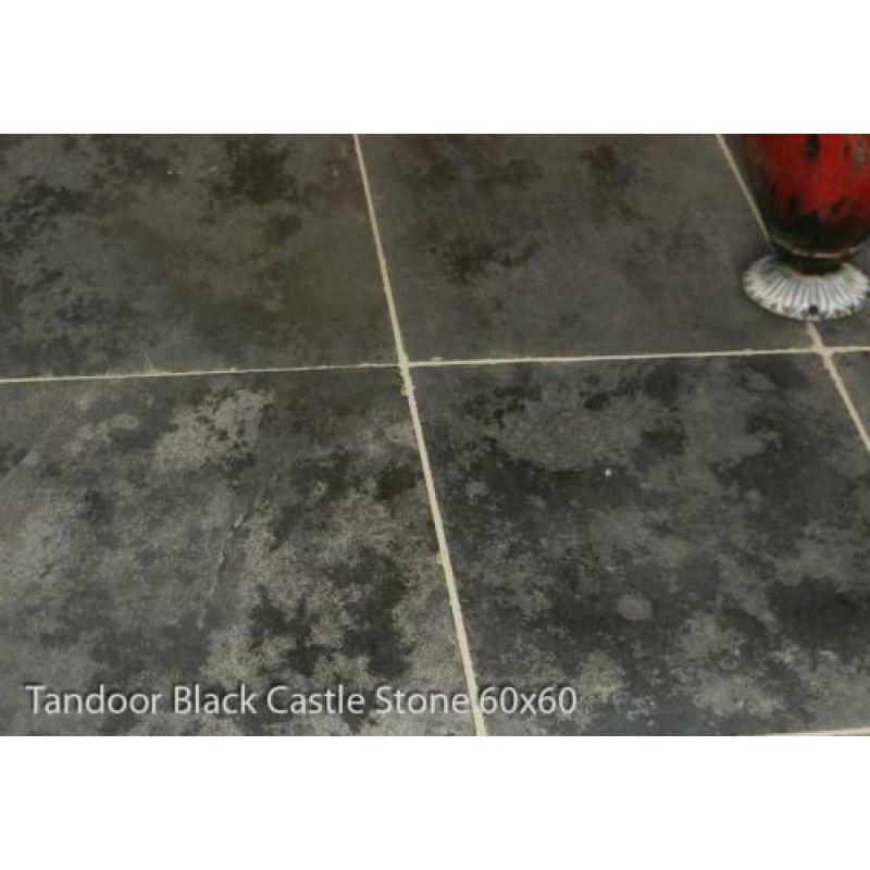 DALLEN Castle Stone Black leisteen 60x60 cm antiek verouderd