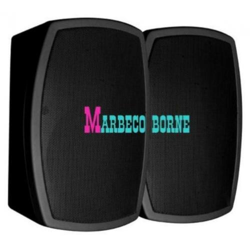 Luidsprekers set 5" Speaker set, in- en outdoor use zwart