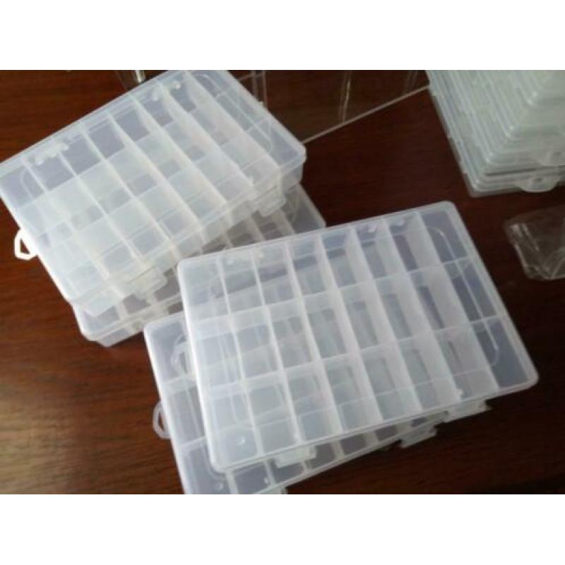 20x opbergdoosje 20 x15 cm + 6x oorbelstandaard