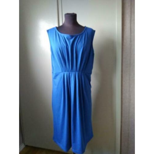 Kobalt Blauwe Jurk Italy style maat 48.