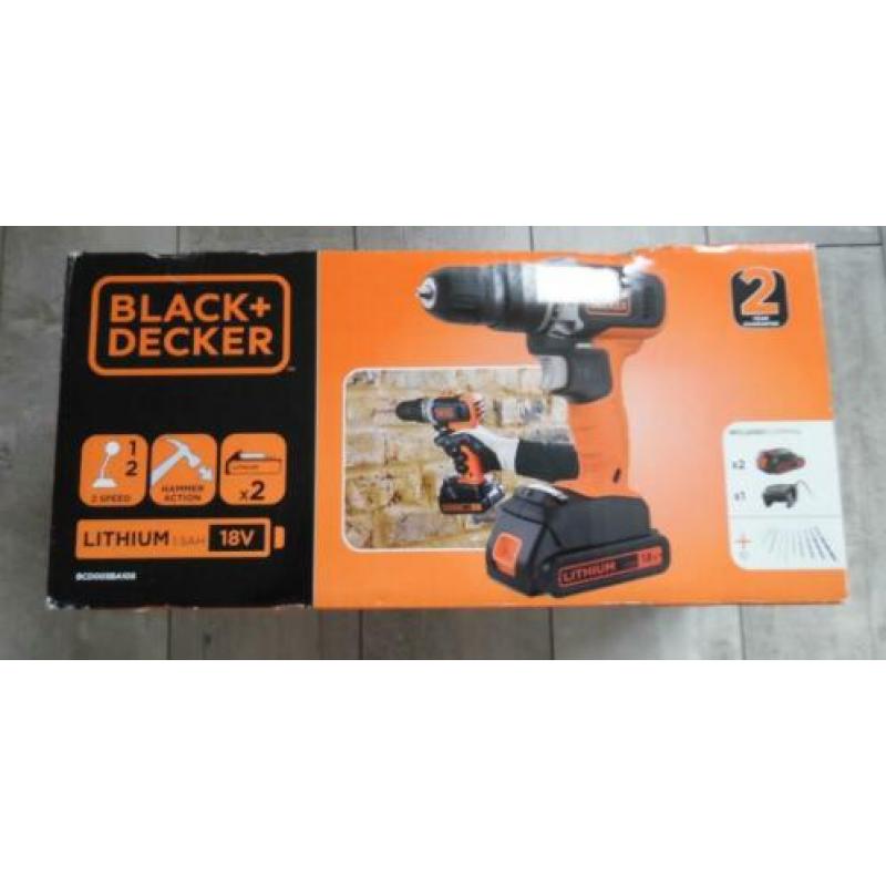 Nieuwe Black en dekker accu-boormachine