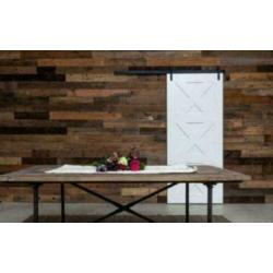 100m2 barnwood wandbekleding, houten panelen unieke uitstral