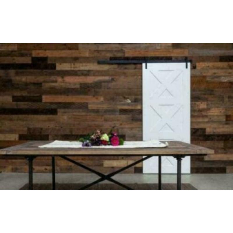 100m2 barnwood wandbekleding, houten panelen unieke uitstral