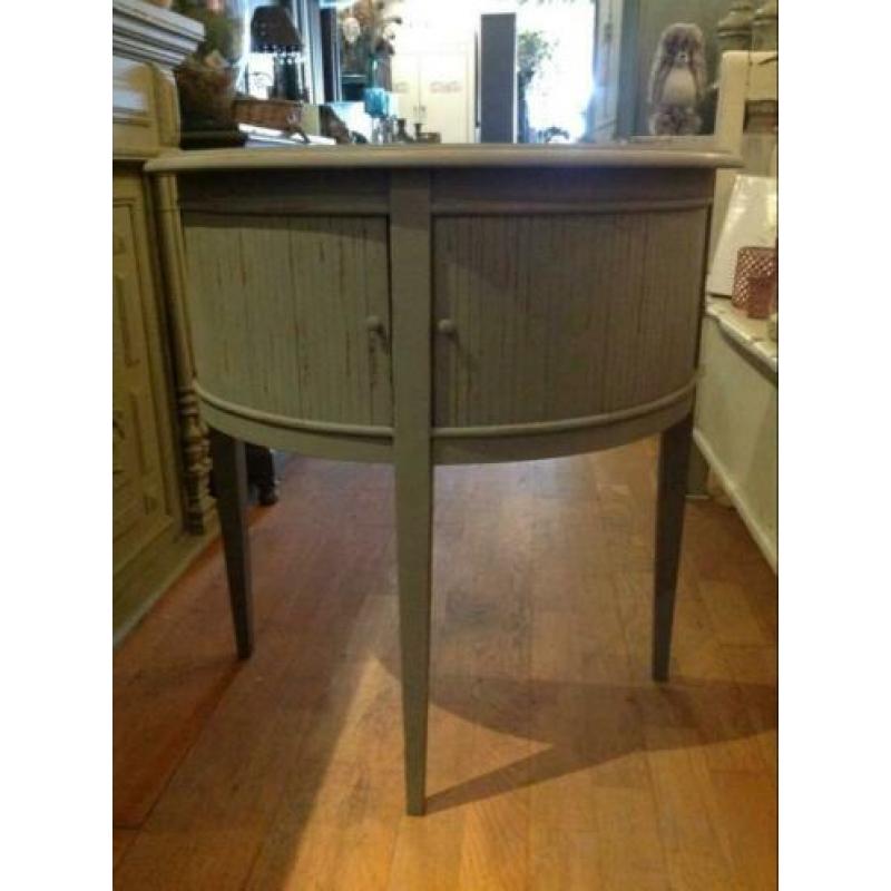 Vintage halkastje, sidetable, wandtafel, hal kastje VdlM