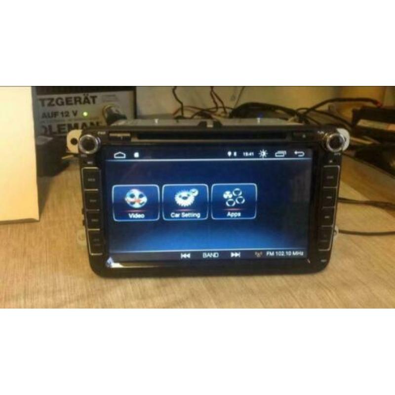 Auto Radio 9 inch Navigatie bluetooth pasvorm VW Seat Skoda