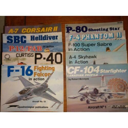 10x Aircraft Squadron Signal Publications.