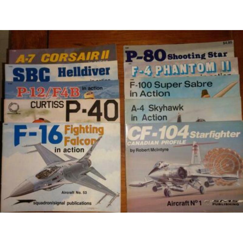 10x Aircraft Squadron Signal Publications.
