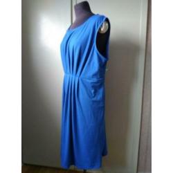 Kobalt Blauwe Jurk Italy style maat 48.