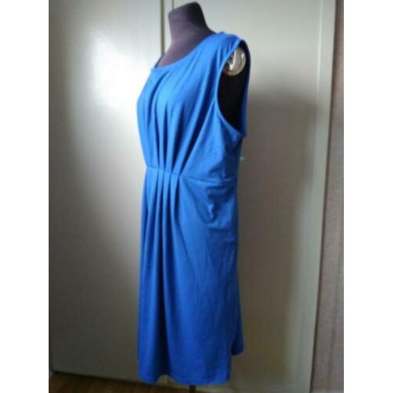 Kobalt Blauwe Jurk Italy style maat 48.