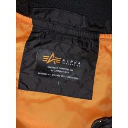 Alpha Industries bomber jack, maat L, zo goed als nieuw