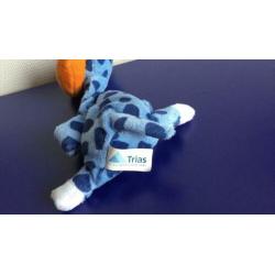 Trias natalis giraf blauw gevlekte knuffel