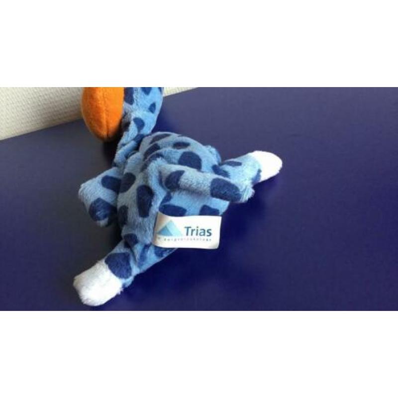 Trias natalis giraf blauw gevlekte knuffel