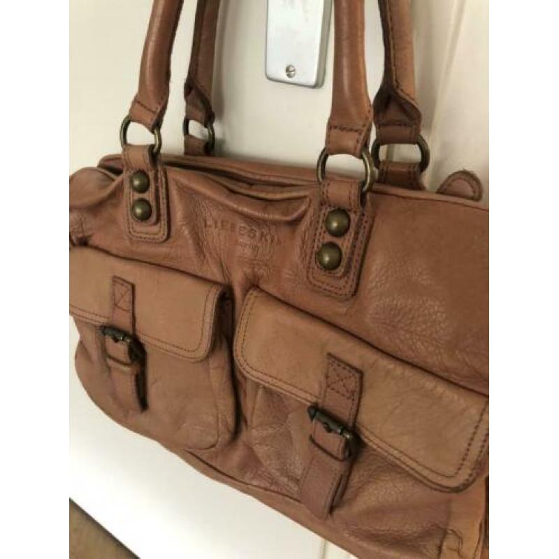 Liebeskind cognac leren tas MOOI!