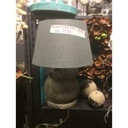 Stenen lamp +kap samen 59,95NIEUW Brynxz