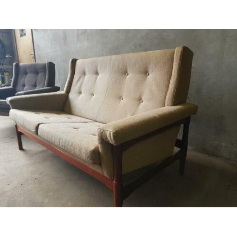 Unieke vintage topform set . 1x fauteuil 1x 2zits en 1x 3zit
