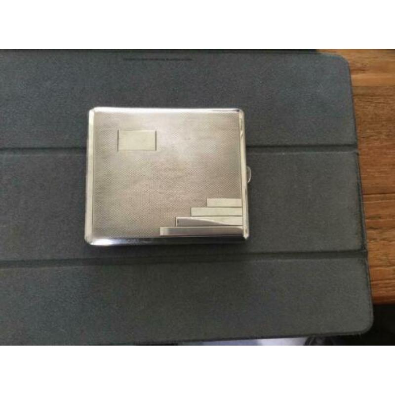 Vintage sigarettendoos massief zilver 835