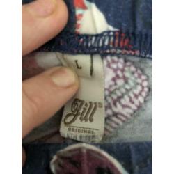 Jill Legging met een leuke veren print maat S/M