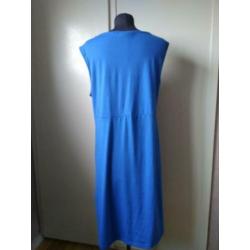 Kobalt Blauwe Jurk Italy style maat 48.