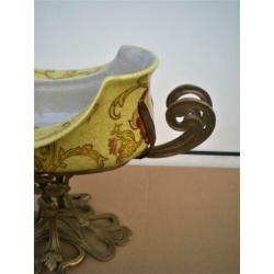 Prachtige art Nouveau schaal op voet