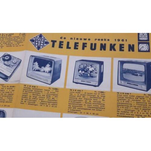 1961, telefunken , radio, televisie, platenwisselaar.