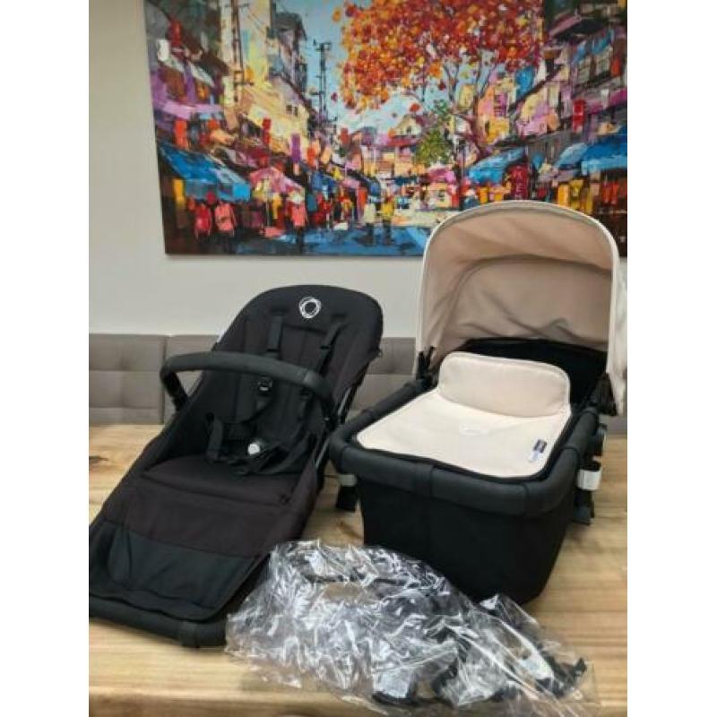 Bugaboo Cameleon3 ALL BLACK / OFF WHITE super netjes