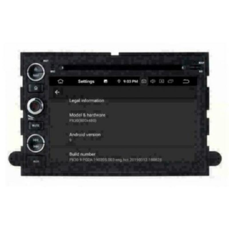 Ford F150 F250 Mustang radio navigatie android 9.0 wifi dab