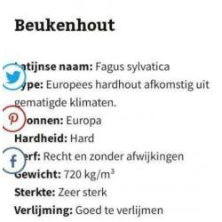 2 setjes beukenhouten garagedeuren / poortdeuren