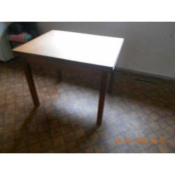 Retro eiken eettafel
