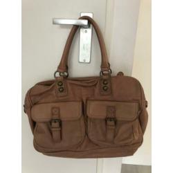 Liebeskind cognac leren tas MOOI!