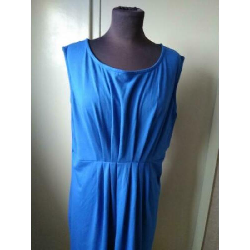 Kobalt Blauwe Jurk Italy style maat 48.