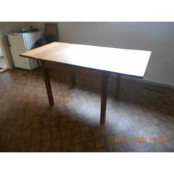 Retro eiken eettafel