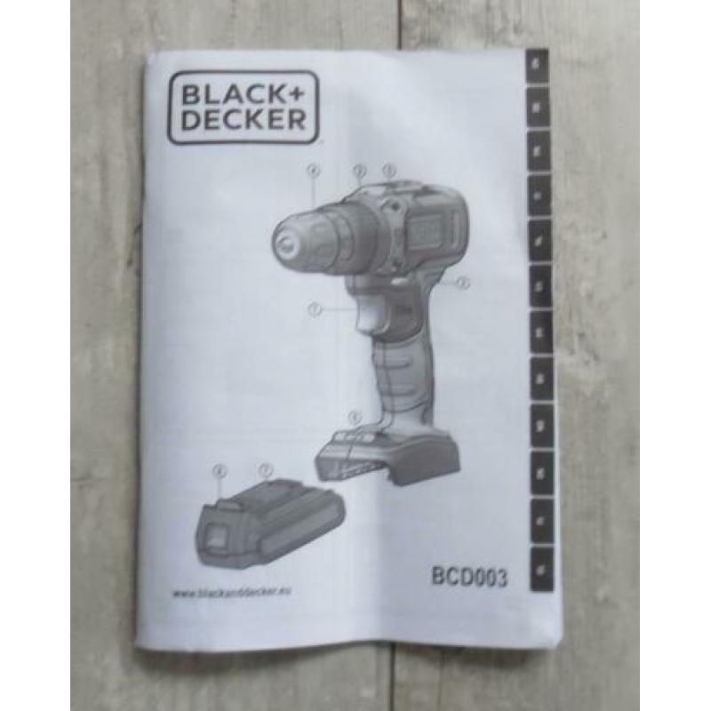 Nieuwe Black en dekker accu-boormachine
