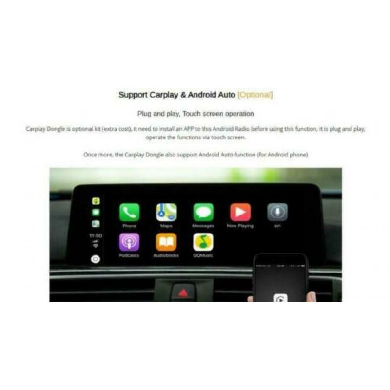 BMW 3serie F30 4serie navigatie dab+ android 9.0 octacore 4G
