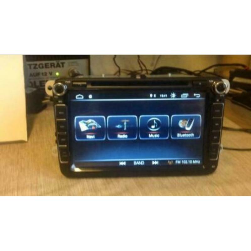 Auto Radio 9 inch Navigatie bluetooth pasvorm VW Seat Skoda